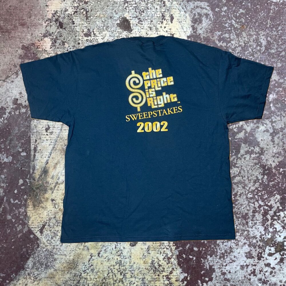 2002 Trump Plaza The Price Is Right Sweepstakes Black Vintage T-Shirt Delta XL
